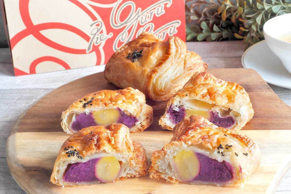 パイ専門店の秋限定。紫芋と栗の秋パイ