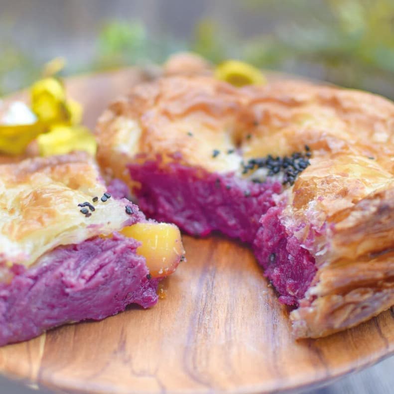 紫芋と栗の秋パイミニホール